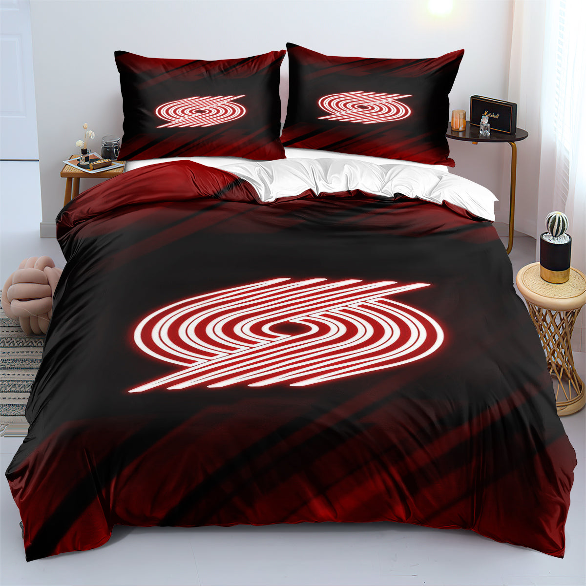 Portland NBA Trail Blazers Bedding Set Quilt Cover Without Filler