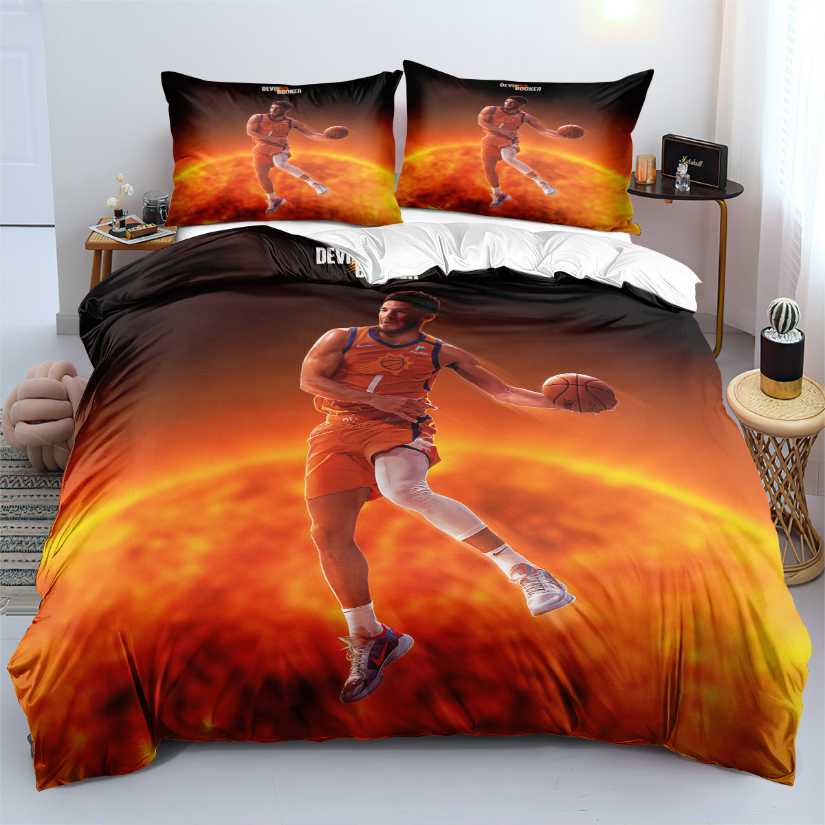 Phoenix NBA Suns Bedding Set Quilt Cover Without Filler
