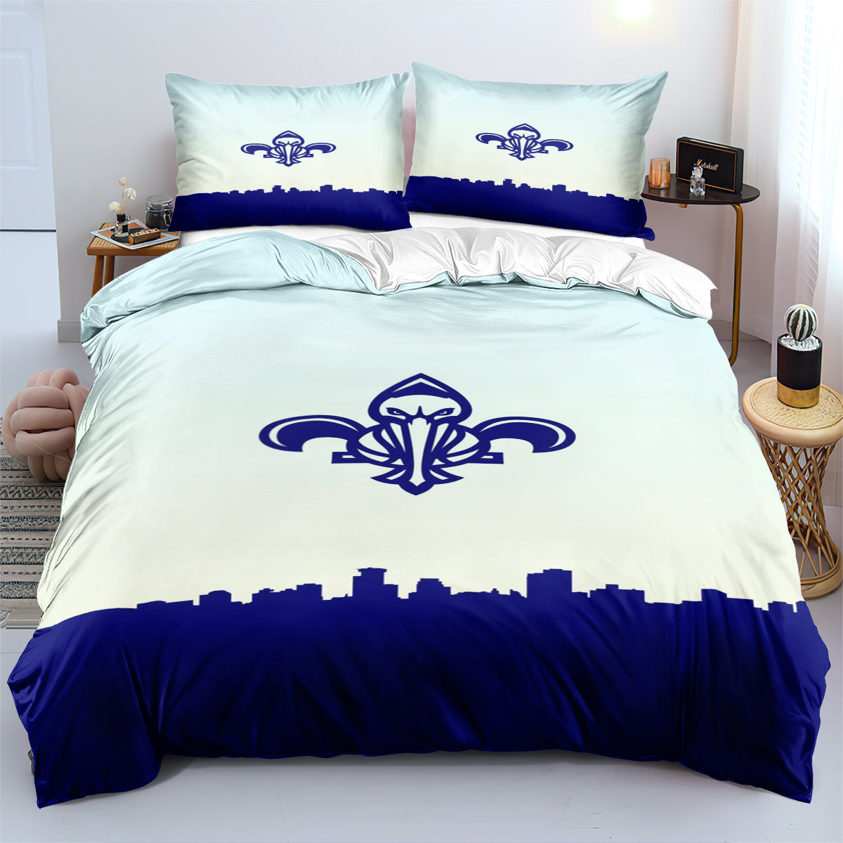 New Orleans NBA Pelicans Bedding Set Quilt Cover Without Filler