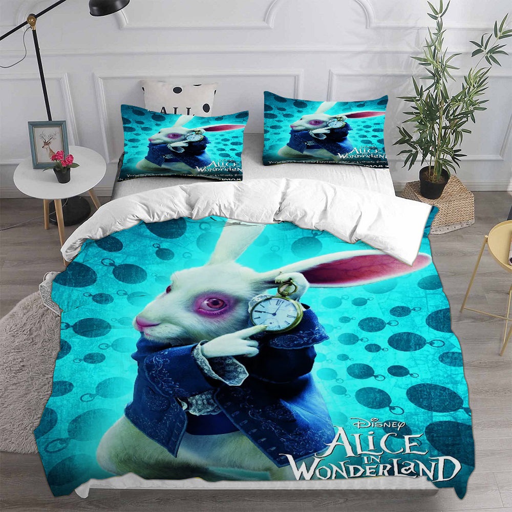 Alices Adventures in Wonderland Bedding Sets Gift For Fathers Day, Halloween, Christmas