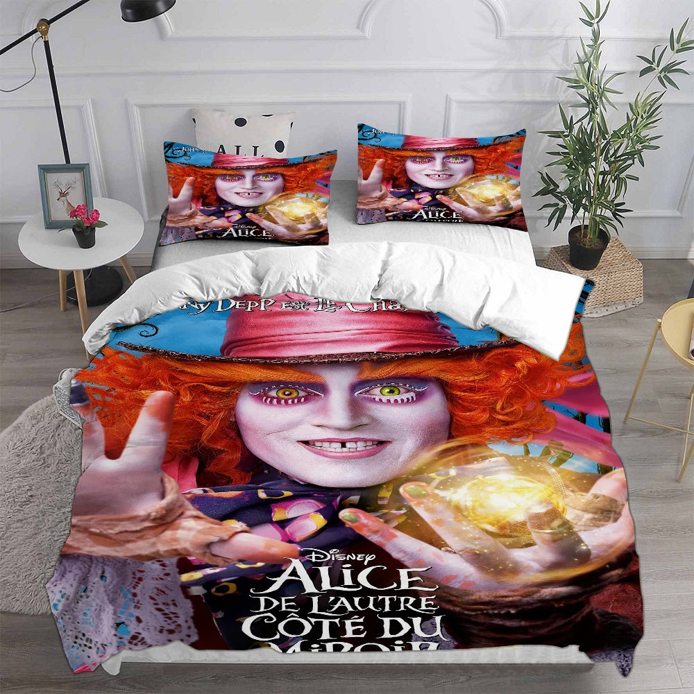 Alices Adventures in Wonderland Bedding Sets Gift For Wife, Husband, Besties