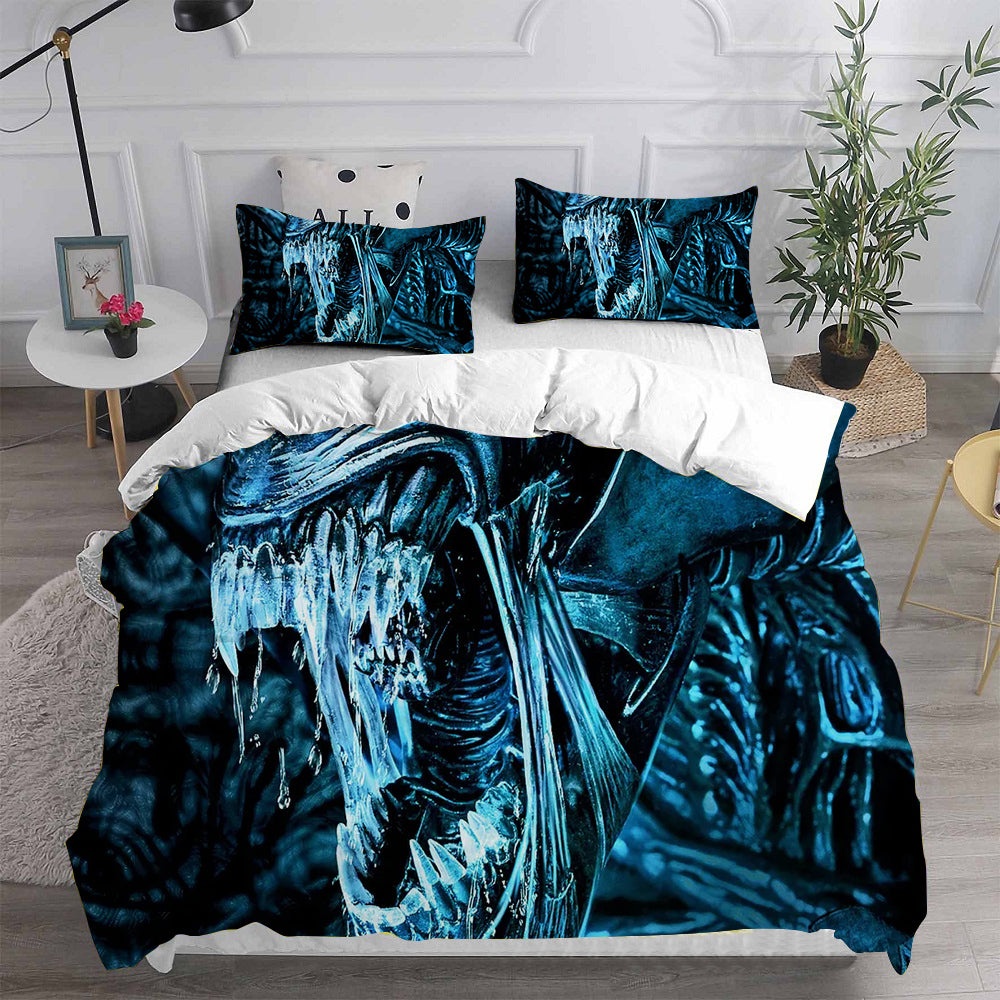 Alien Bedding Sets Duvet Cover, Flatsheet, Pillowcases Perfect Gift For Fans