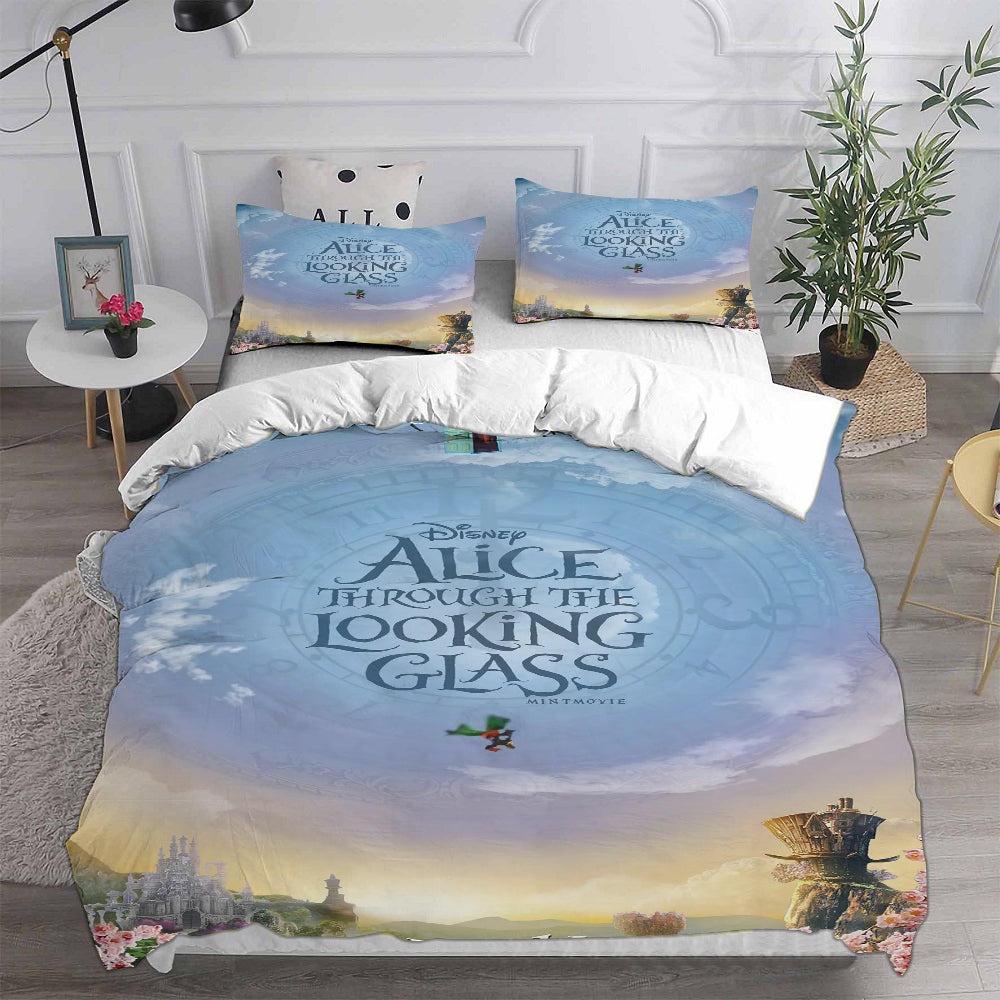 Alices Adventures in Wonderland Bedding Sets Gift For Christmas, Birthday, Thanksgiving