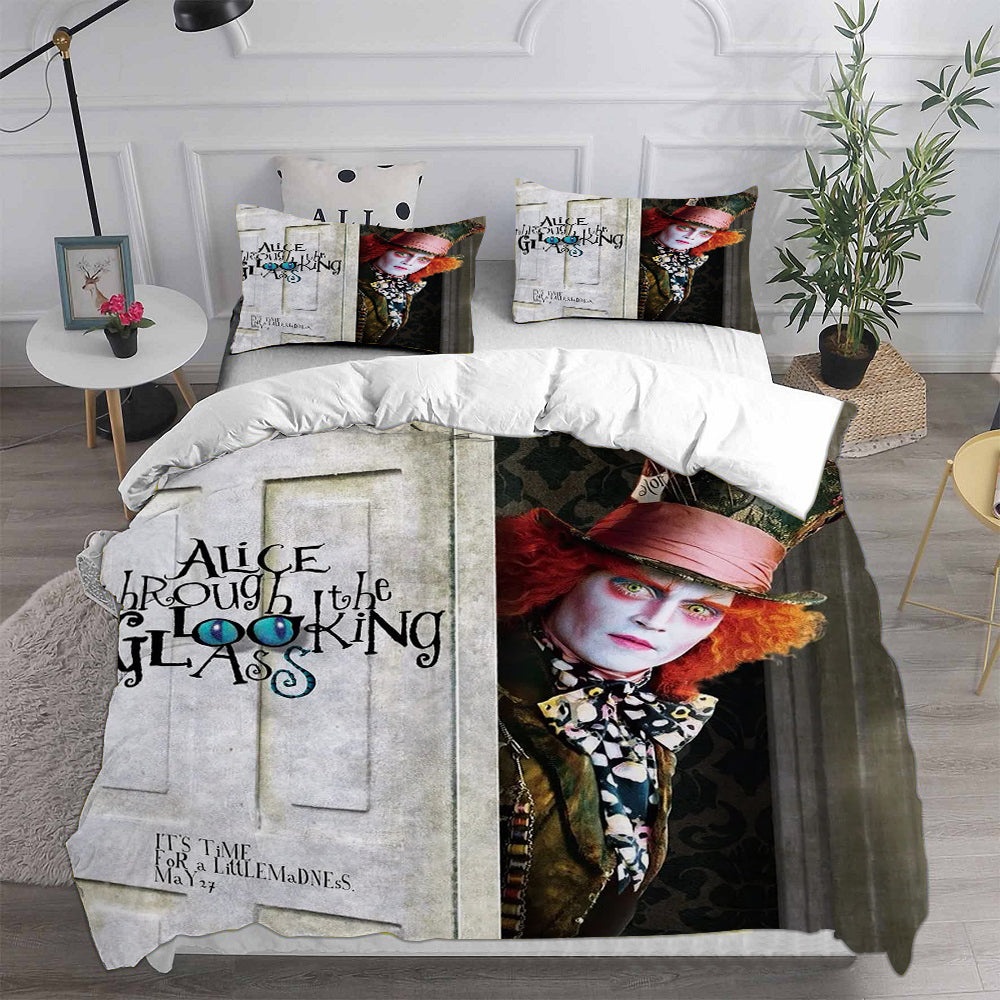 Alices Adventures in Wonderland Decorative Bedding Sets For Fan, Halloween, Christmas, Thanksgiving