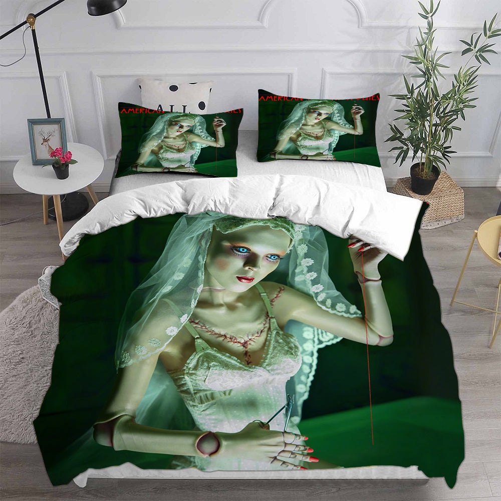 American Horror Stories Bedding Sets Gift For Birthday, Halloween, Christmas, Thanksgiving