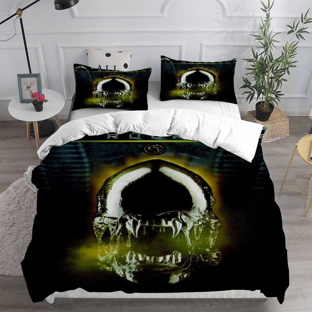 Alien Bedding Sets Gift For Christmas, Halloween, Black Friday