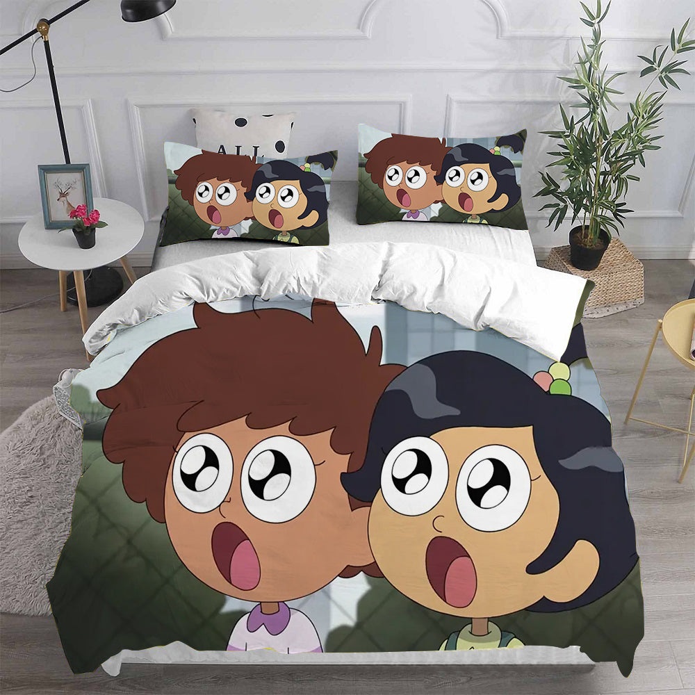 Amphibia Bedding Sets Duvet Cover, Flatsheet, Pillowcase For Your Lover