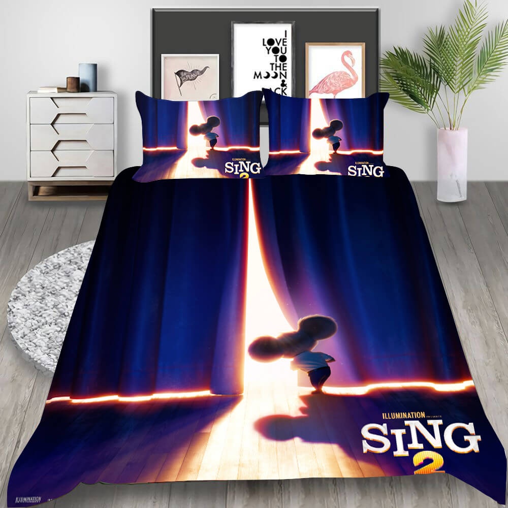 Animated Movie Sing 2 Bedding Sets Gifts For Family Members On Christmas, Black Friday