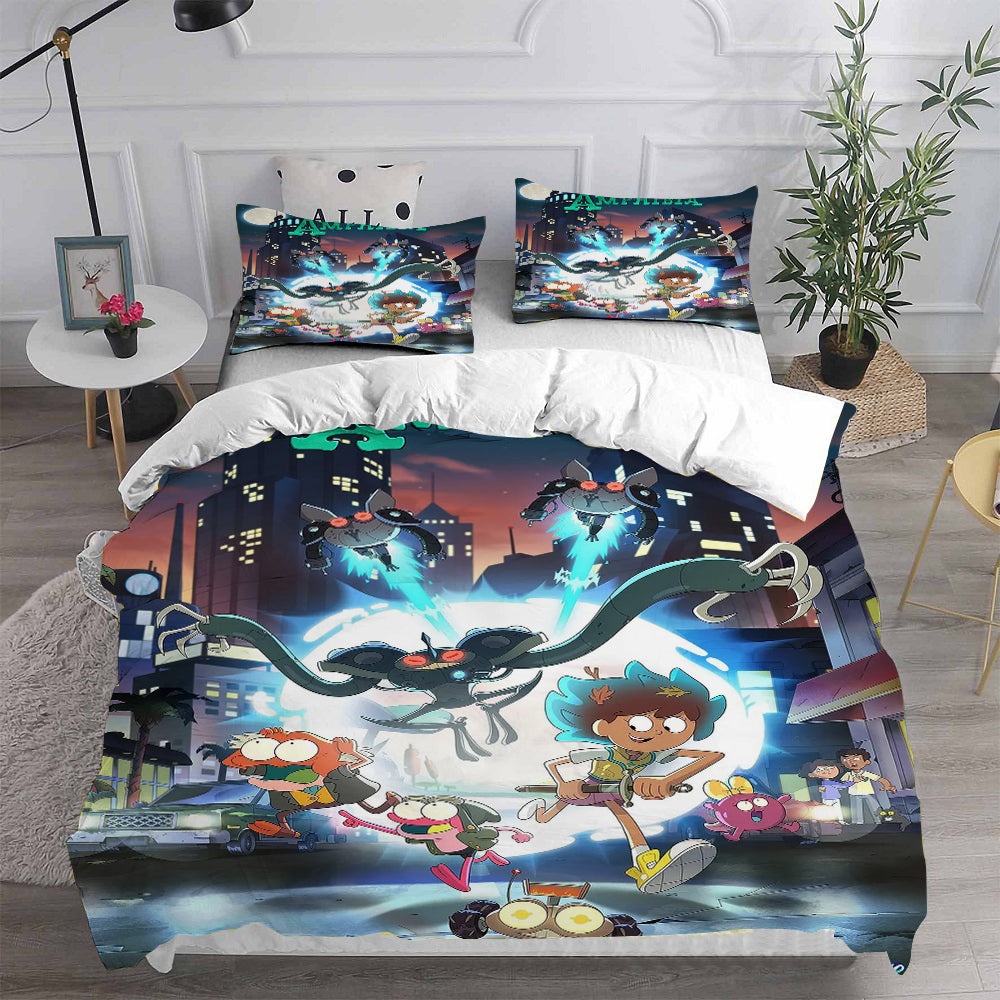Amphibia Decorative Bedding Sets For Fan, Halloween, Christmas, Thanksgiving