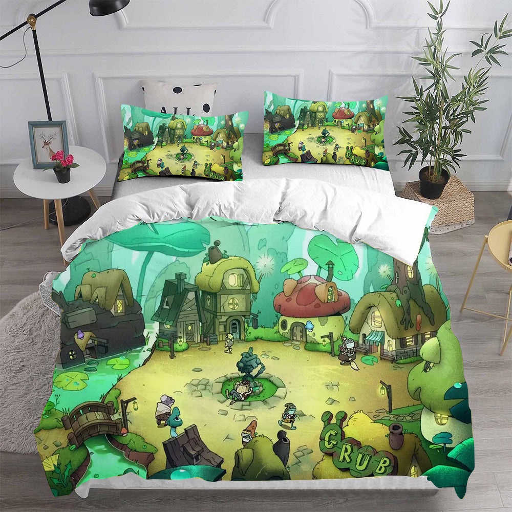 Amphibia Bedding Sets Duvet Cover, Flatsheet, Pillowcases Perfect Gift For Fans