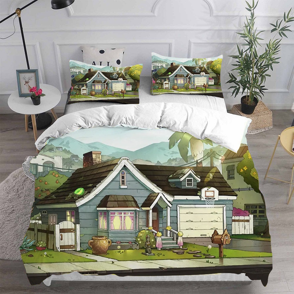 Amphibia Bedding Sets Gift For Halloween, Thanksgiving, Christmas