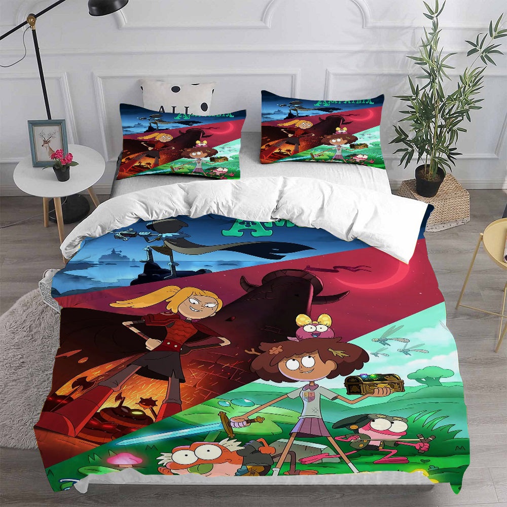 Amphibia Bedding Sets Gift For Christmas, Thanksgiving, Halloween