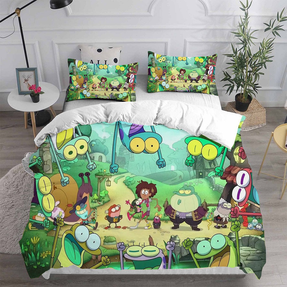 Amphibia Bedding Sets Gift For Birthday, Halloween, Christmas, Thanksgiving