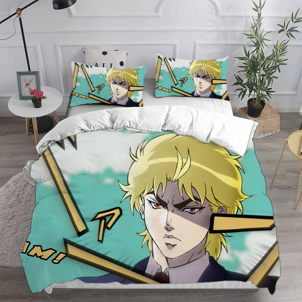 Anime JoJos Bizarre Adventure Stone Ocean Bedding Sets Gift For Wife, Husband, Besties