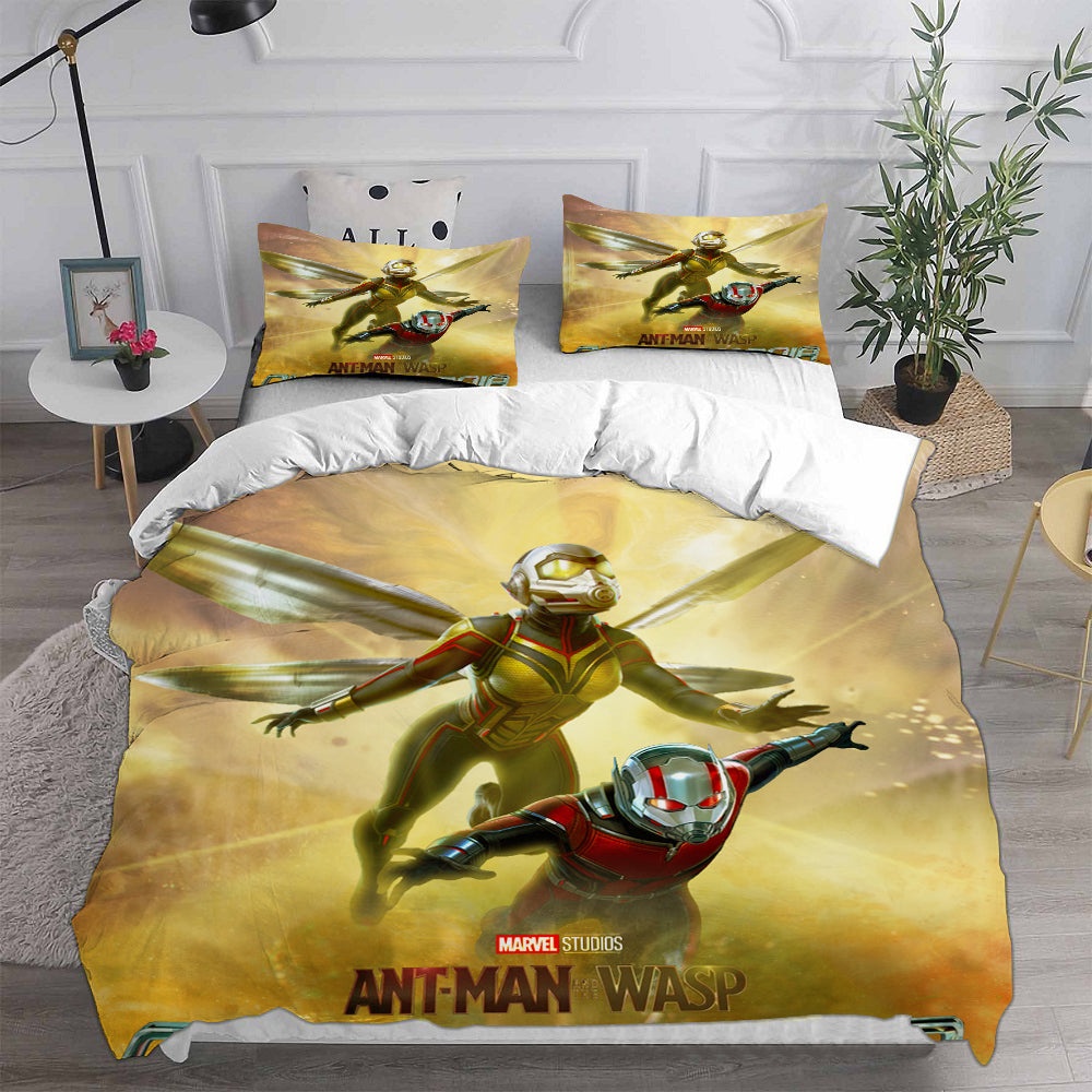Ant-Man and the Wasp: Quantumania Bedding Sets Duvet Cover, Flatsheet, Pillowcases Perfect Gift For Fans