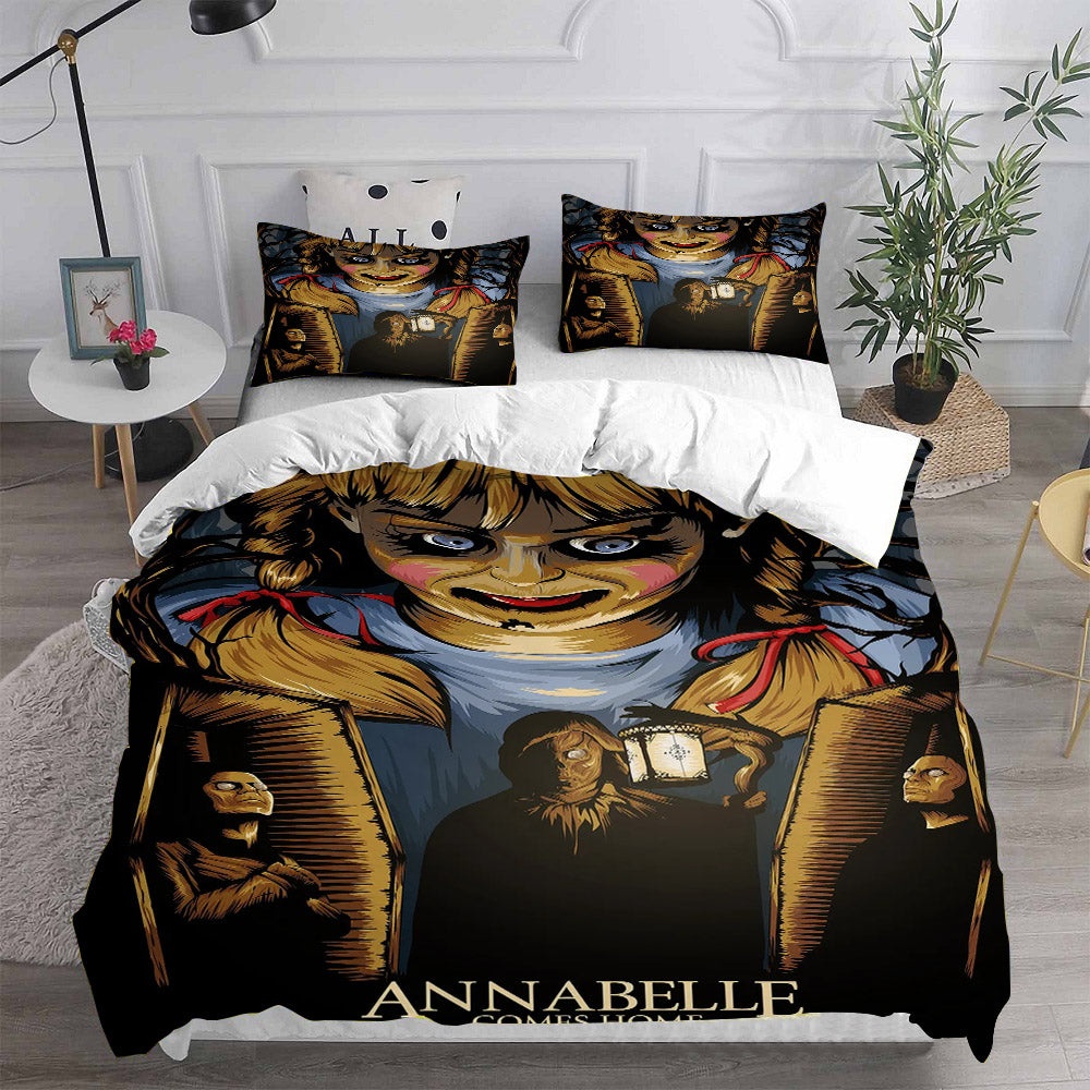Annabelle Bedding Sets Gift For Halloween, Thanksgiving, Christmas