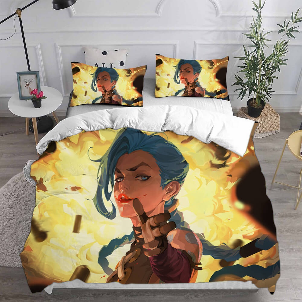 Arcane Season 1 Bedding Sets Gift For Halloween, Thanksgiving, Christmas