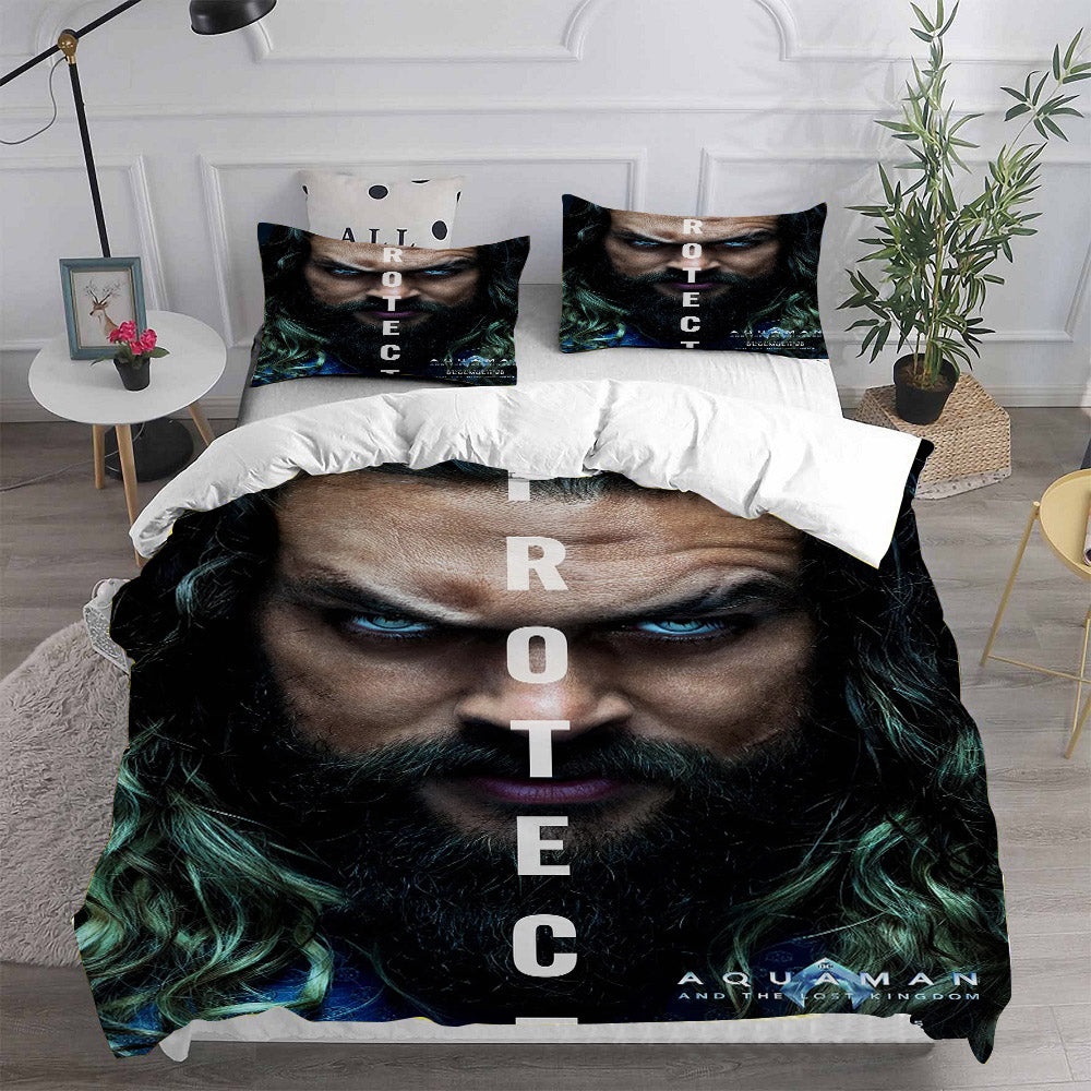 Aquaman and the Lost Kingdom Bedding Sets Gift For Fathers Day, Halloween, Christmas