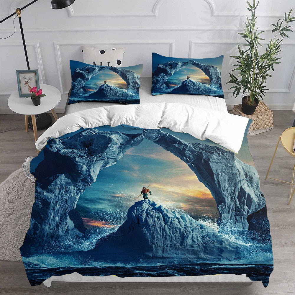 Aquaman and the Lost Kingdom Bedding Sets Gifts For Family Members On Christmas, Black Friday