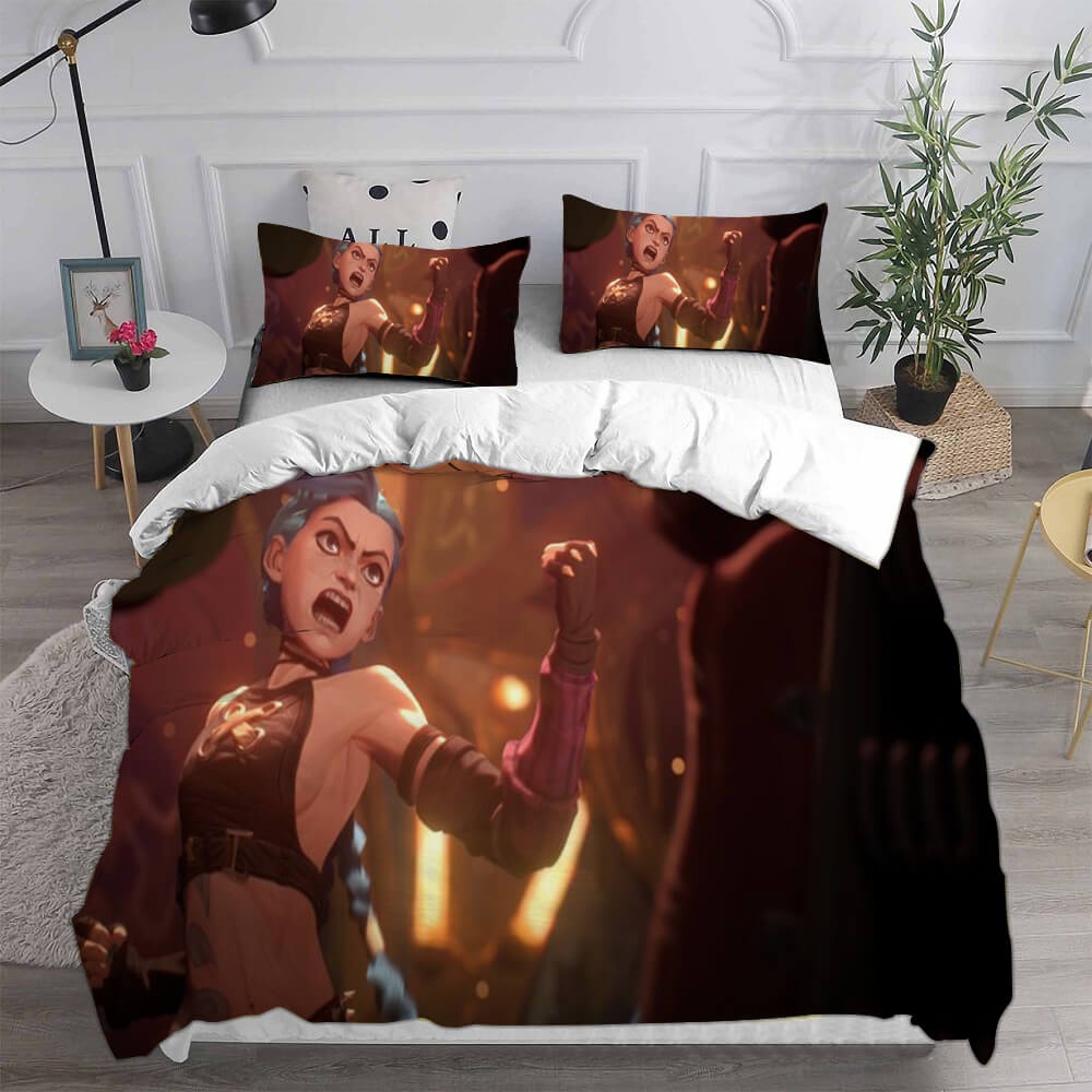 Arcane: League of Legends Bedding Sets Gift For Halloween, Thanksgiving, Christmas