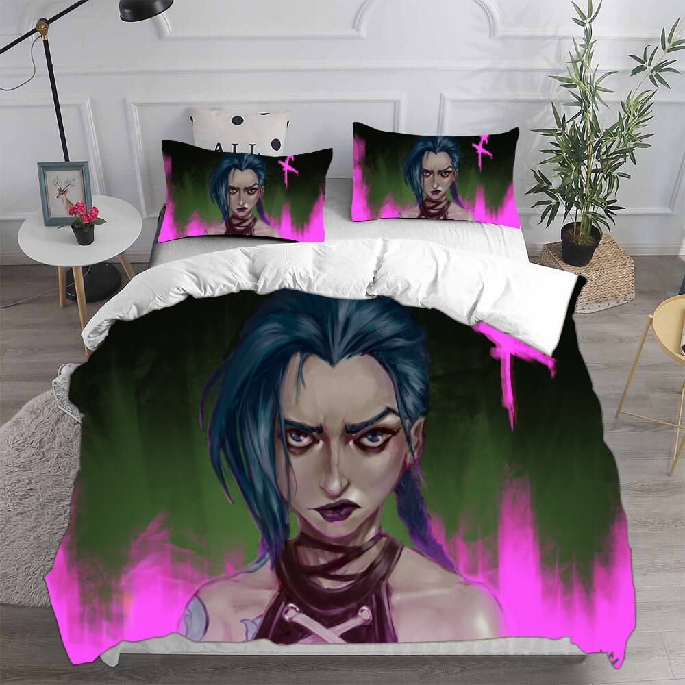 Arcane: League of Legends Bedding Sets Duvet Cover, Flatsheet, Pillowcases Perfect Gift For Fans