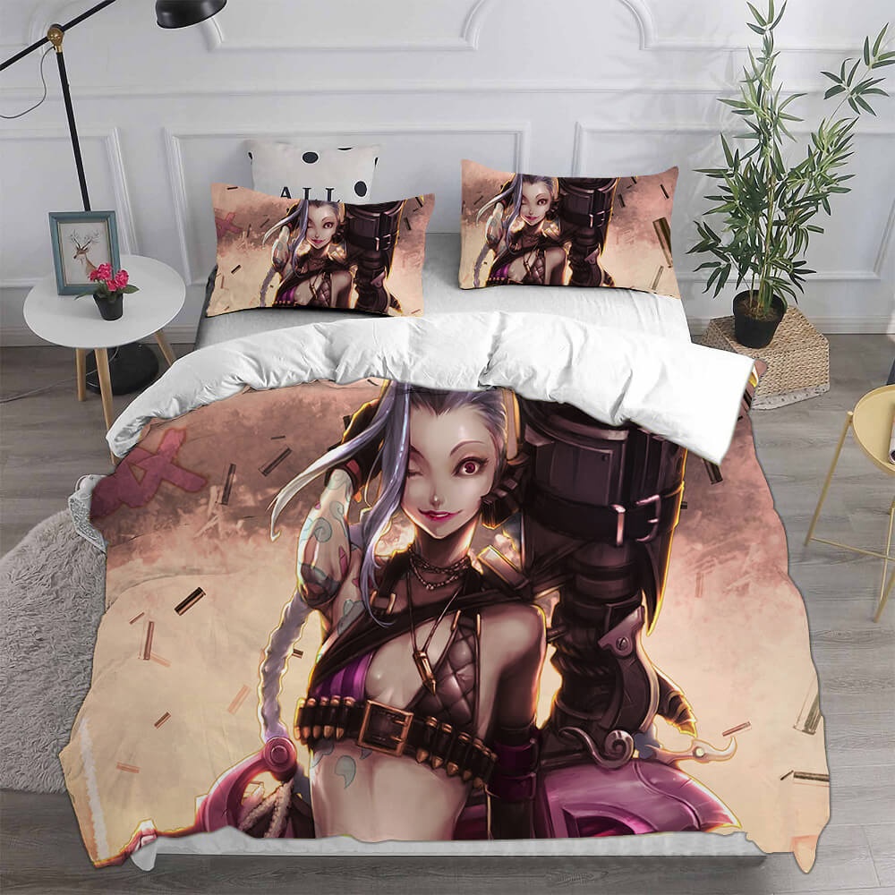 Arcane: League of Legends Bedding Sets Gifts For Family Members On Christmas, Black Friday