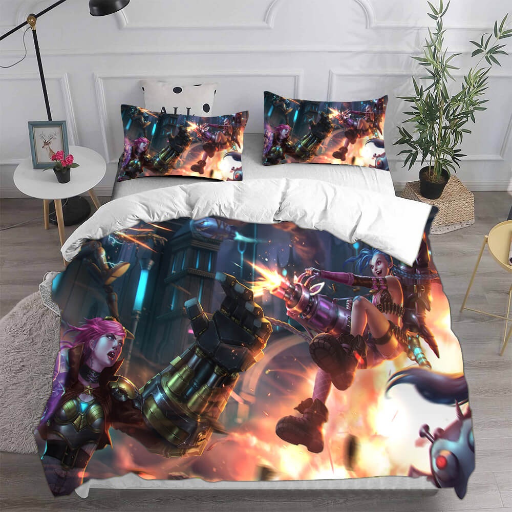 Arcane: League of Legends Bedding Sets Gift For Christmas, Birthday, Thanksgiving