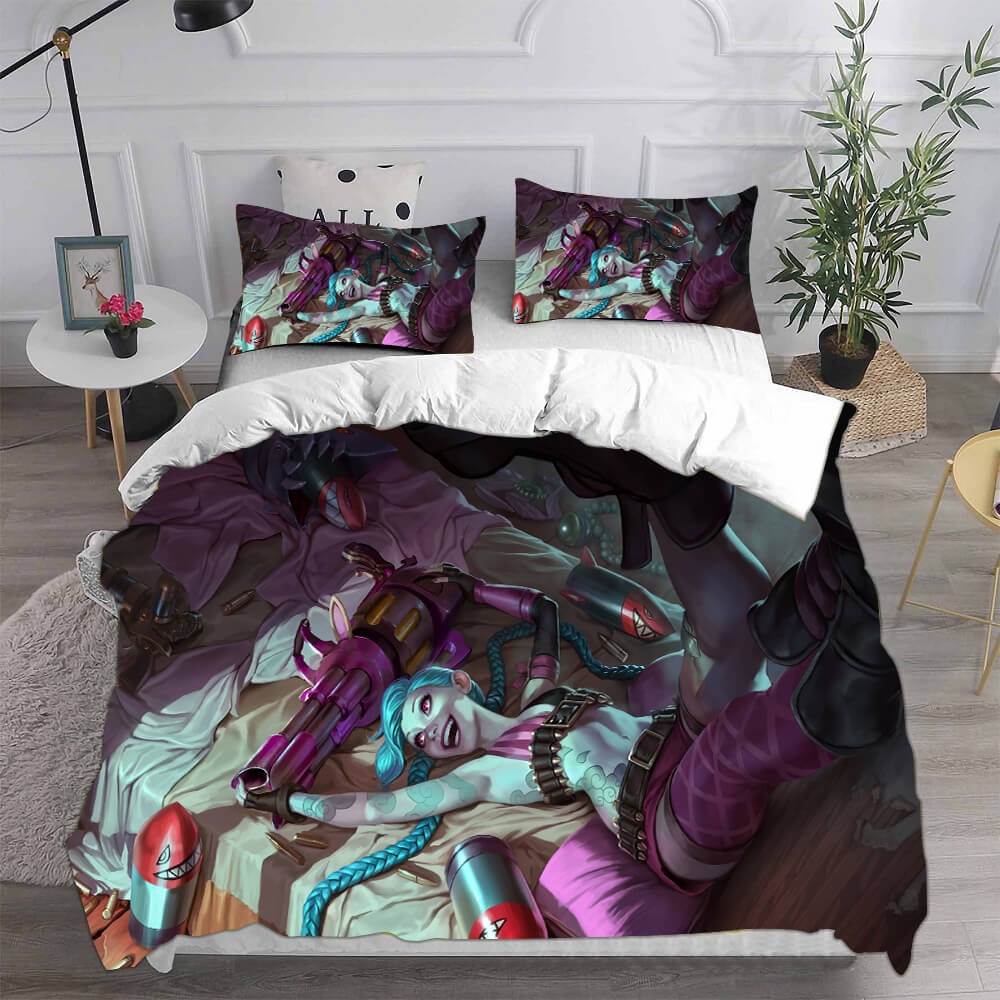 Arcane: League of Legends Bedding Sets Duvet Cover, Flatsheet, Pillowcase For Your Lover