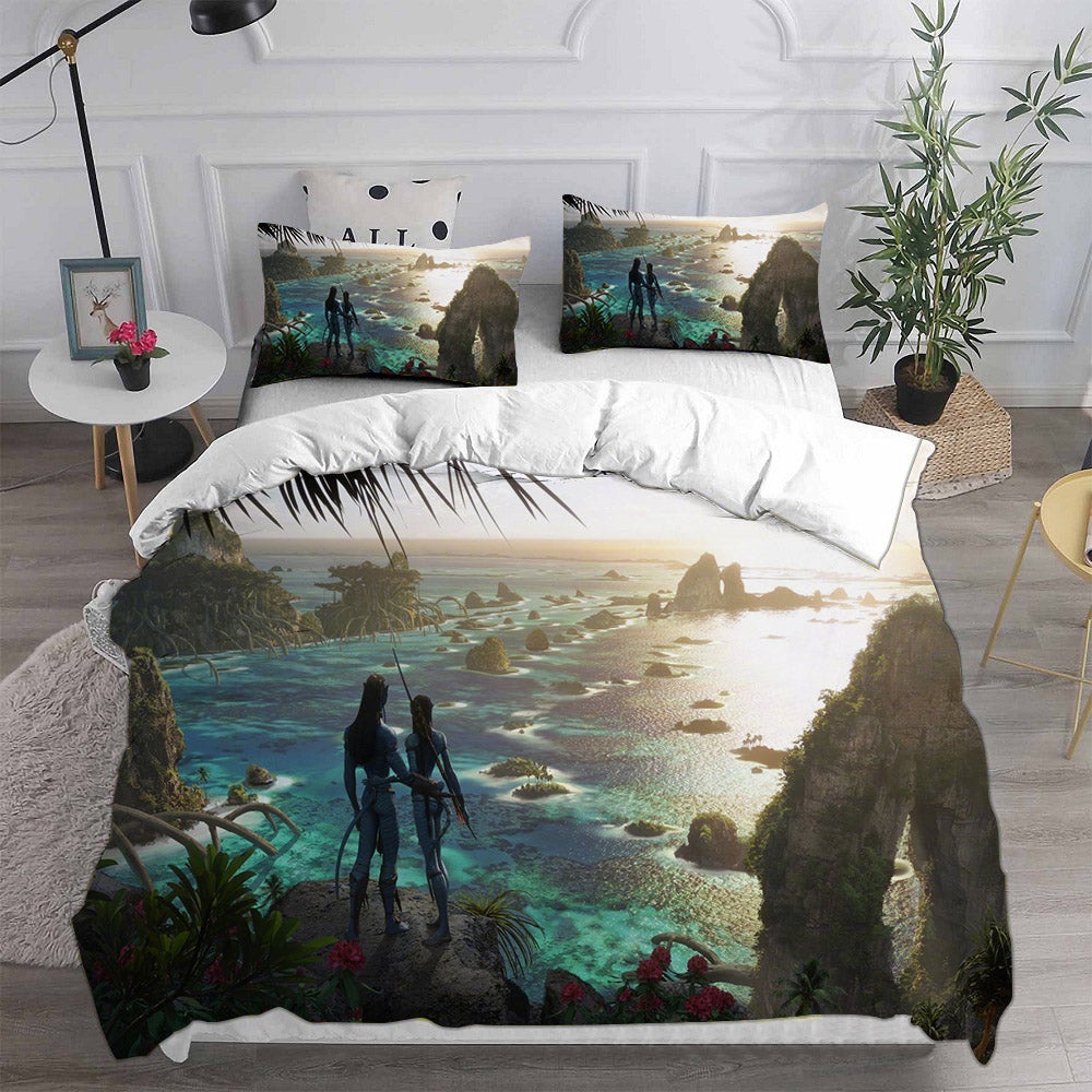 Avatar The Way of Water Bedding Sets Gift For Christmas, Thanksgiving, Halloween