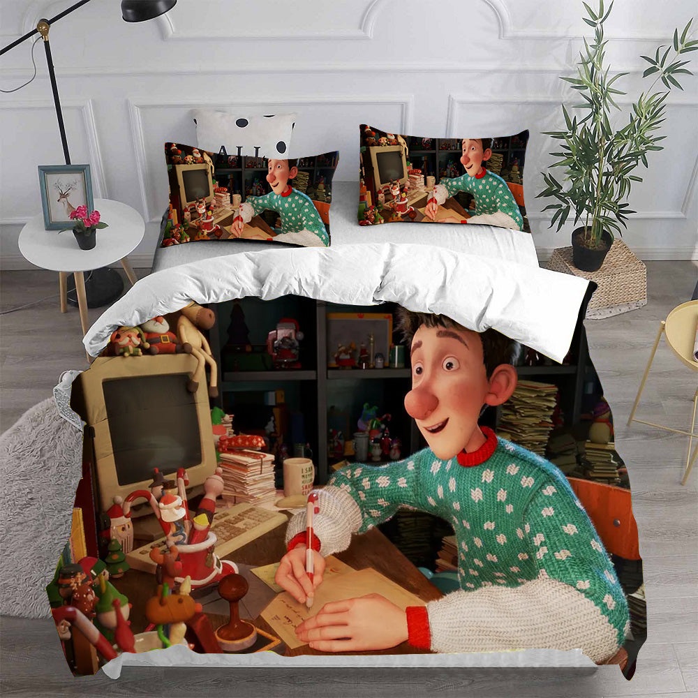 Arthur Christmas Bedding Sets Gift For Christmas, Birthday, Thanksgiving