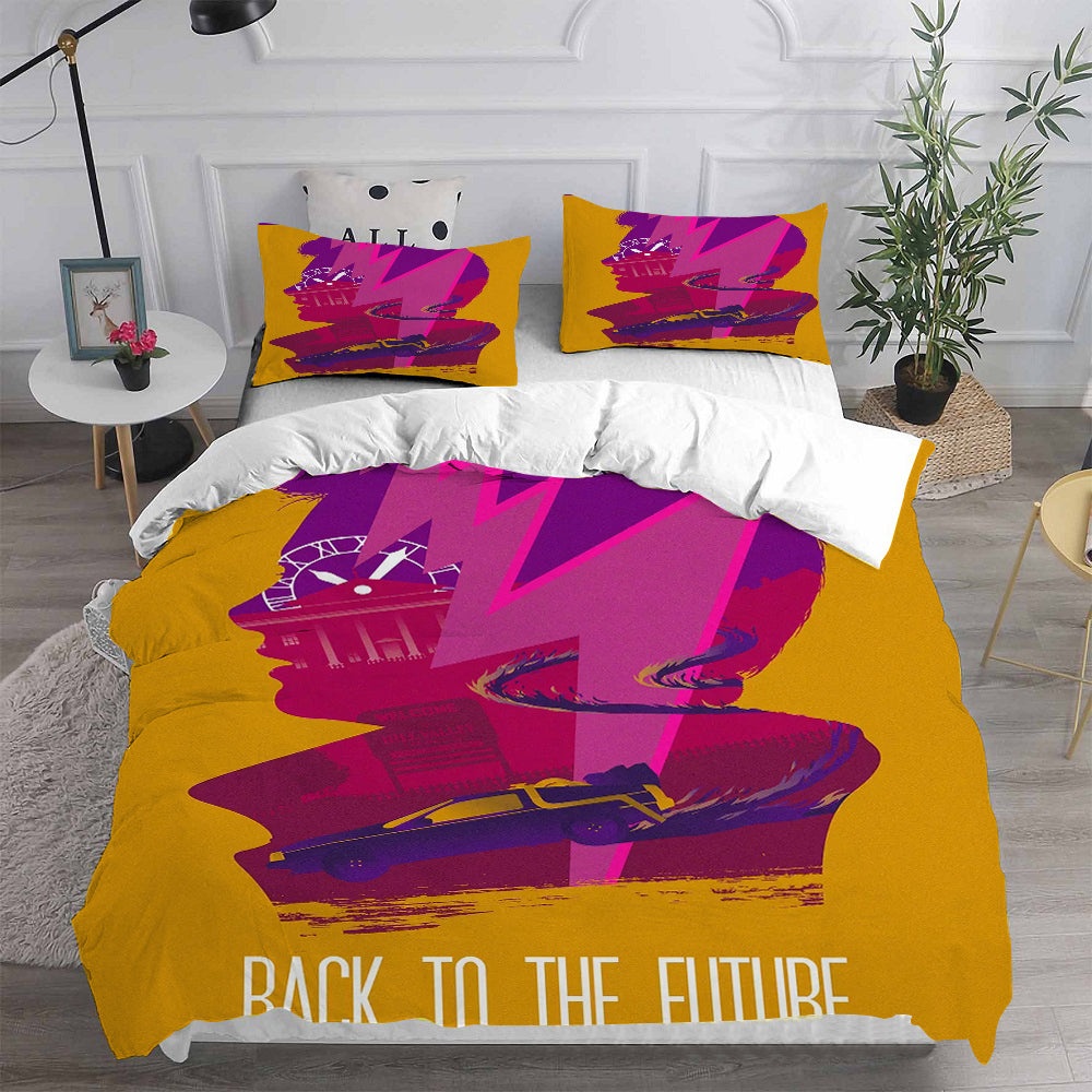 Back to the Future Bedding Sets Duvet Cover, Flatsheet, Pillowcase For Your Lover