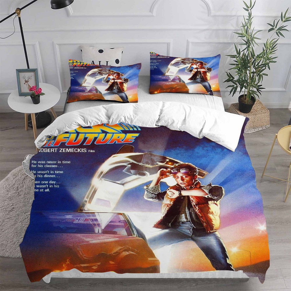 Back to the Future Bedding Sets Gift For Wife, Husband, Besties