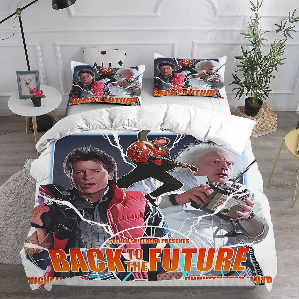 Back to the Future Bedding Sets Duvet Cover, Flatsheet, Pillowcases For Every Bedroom