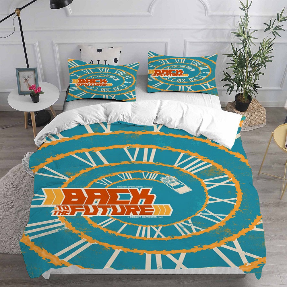 Back to the Future Decorative Bedding Sets For Fan, Halloween, Christmas, Thanksgiving
