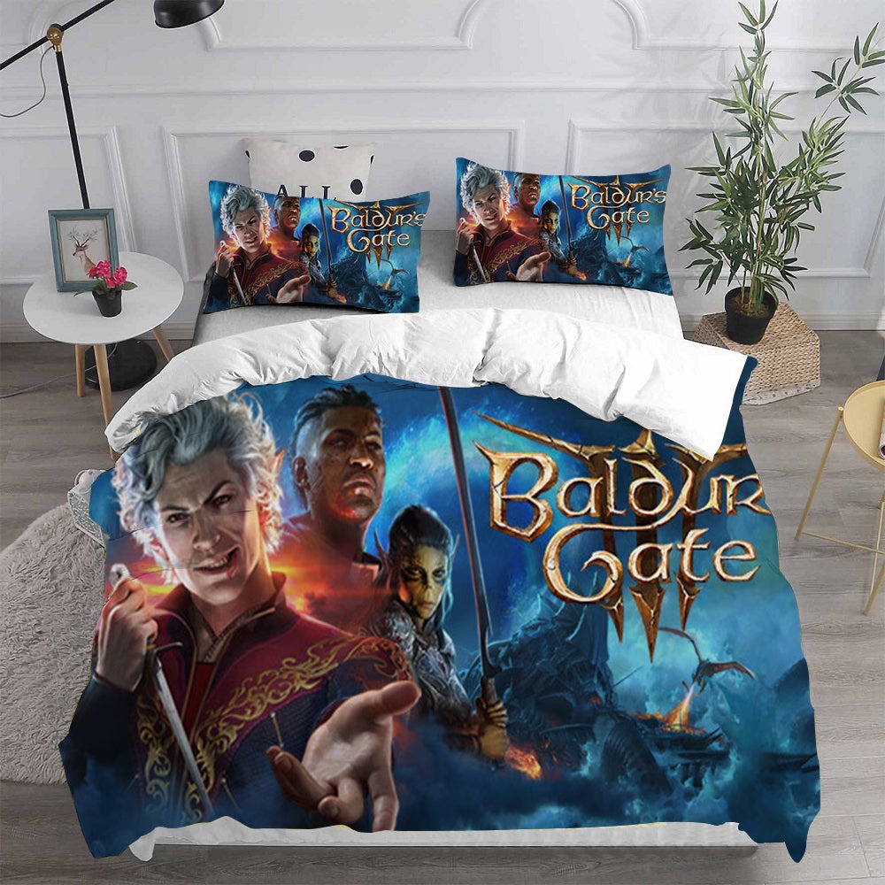 Baldurs Gate Bedding Sets Gift For Christmas, Halloween, Black Friday