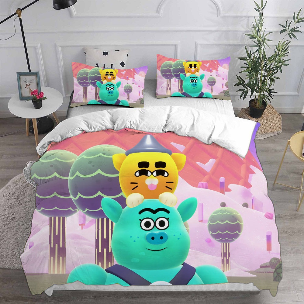 Battle Kitty Bedding Sets Gift For Christmas, Halloween, Black Friday