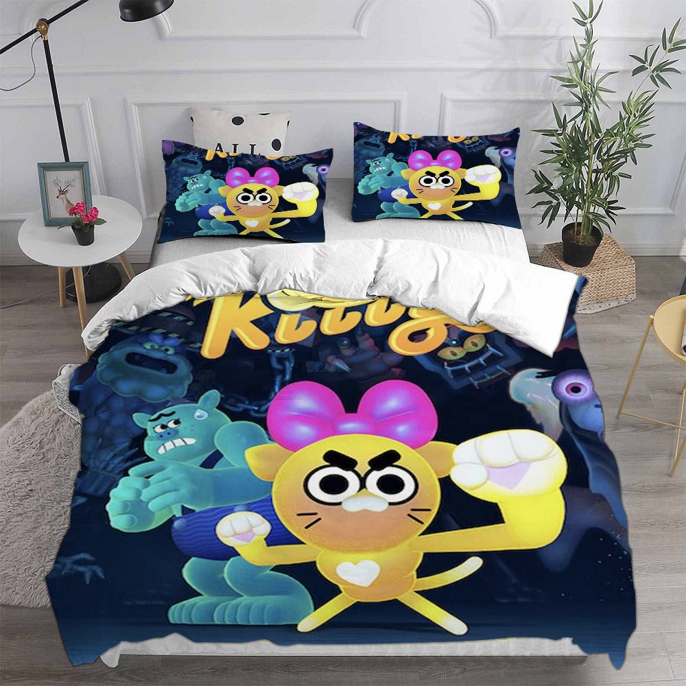 Battle Kitty Bedding Sets Gift For Fathers Day, Halloween, Christmas