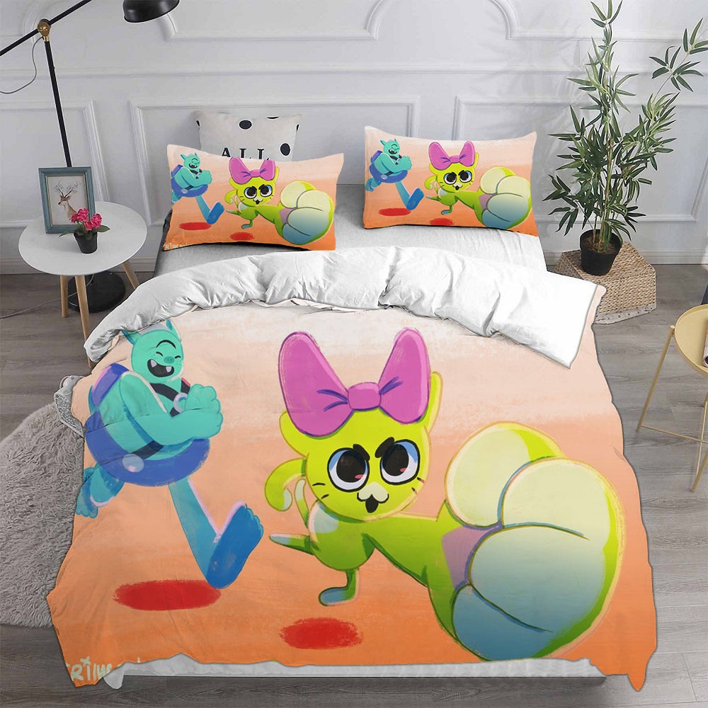 Battle Kitty Bedding Sets Duvet Cover, Flatsheet, Pillowcases Perfect Gift For Fans