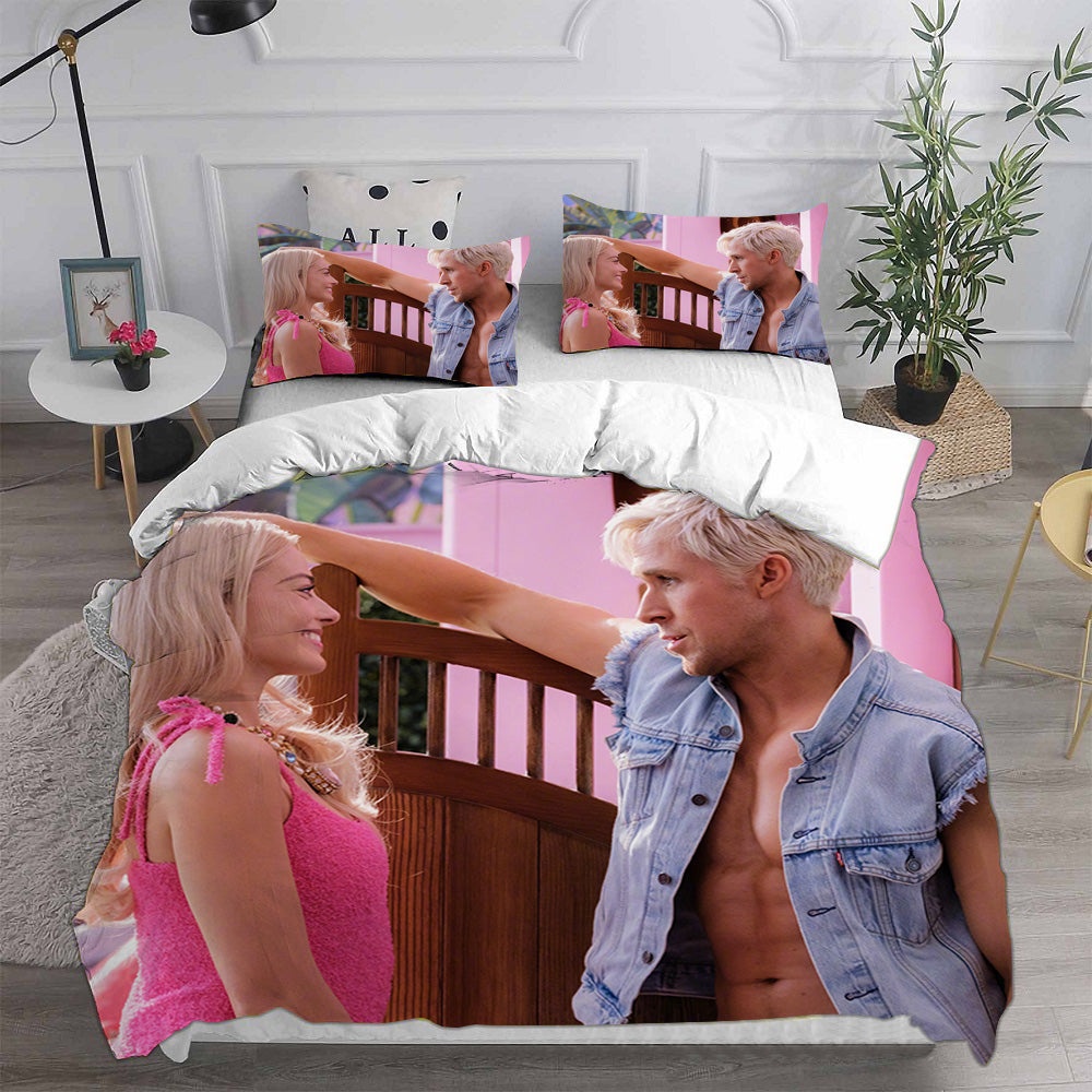 Barbie Bedding Sets Gift For Fathers Day, Halloween, Christmas