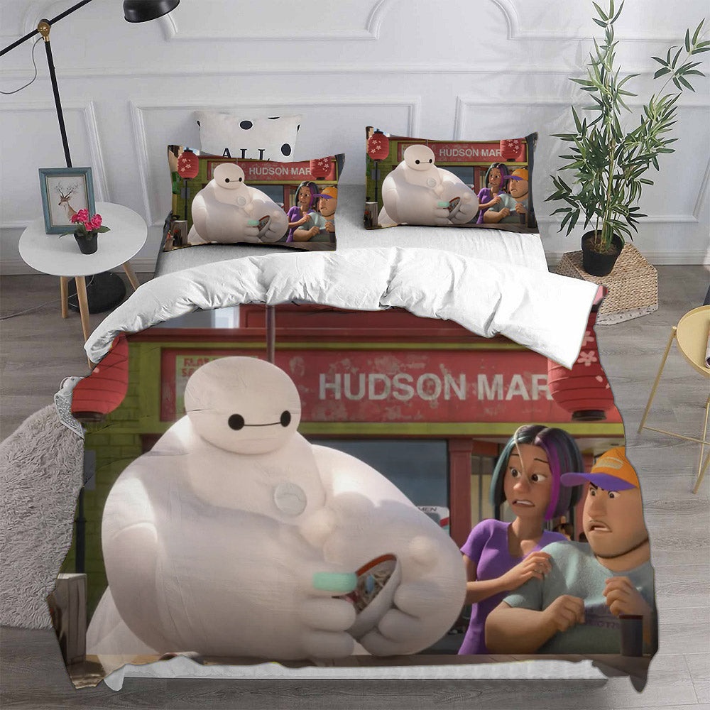 Baymax Bedding Sets Gift For Birthday, Halloween, Christmas, Thanksgiving