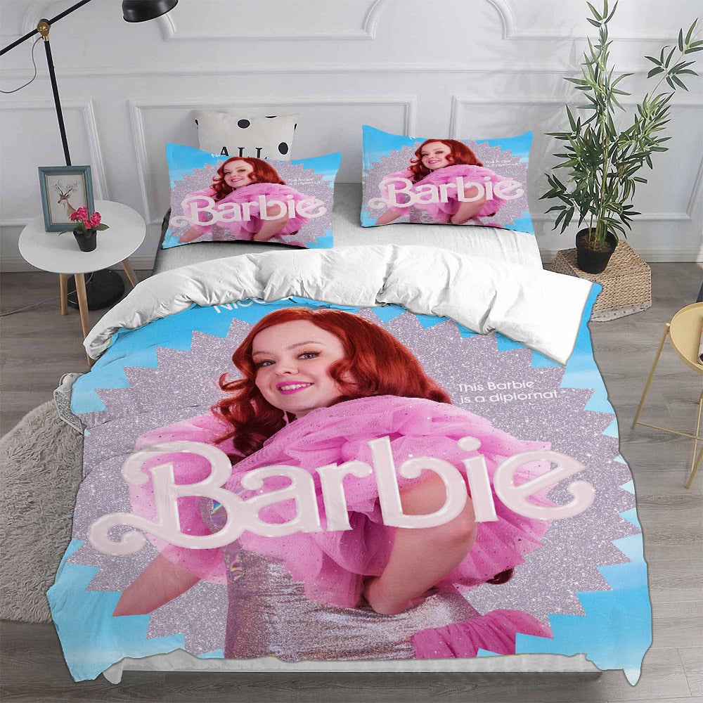 Barbie Bedding Sets Gift For Christmas, Thanksgiving, Halloween