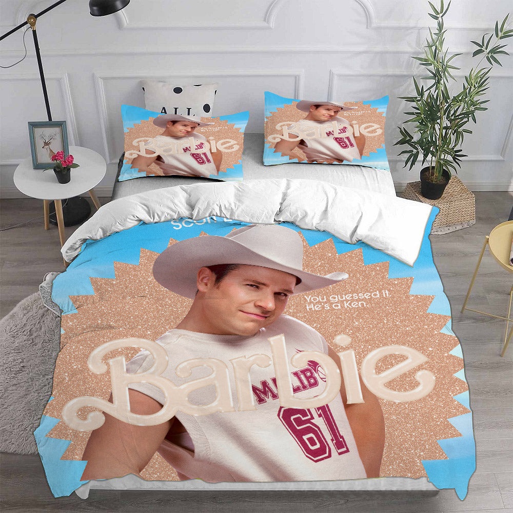 Barbie Decorative Bedding Sets For Fan, Halloween, Christmas, Thanksgiving