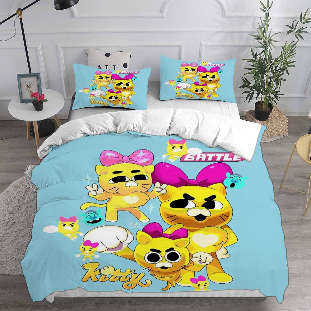 Battle Kitty Bedding Sets Gift For Halloween, Thanksgiving, Christmas