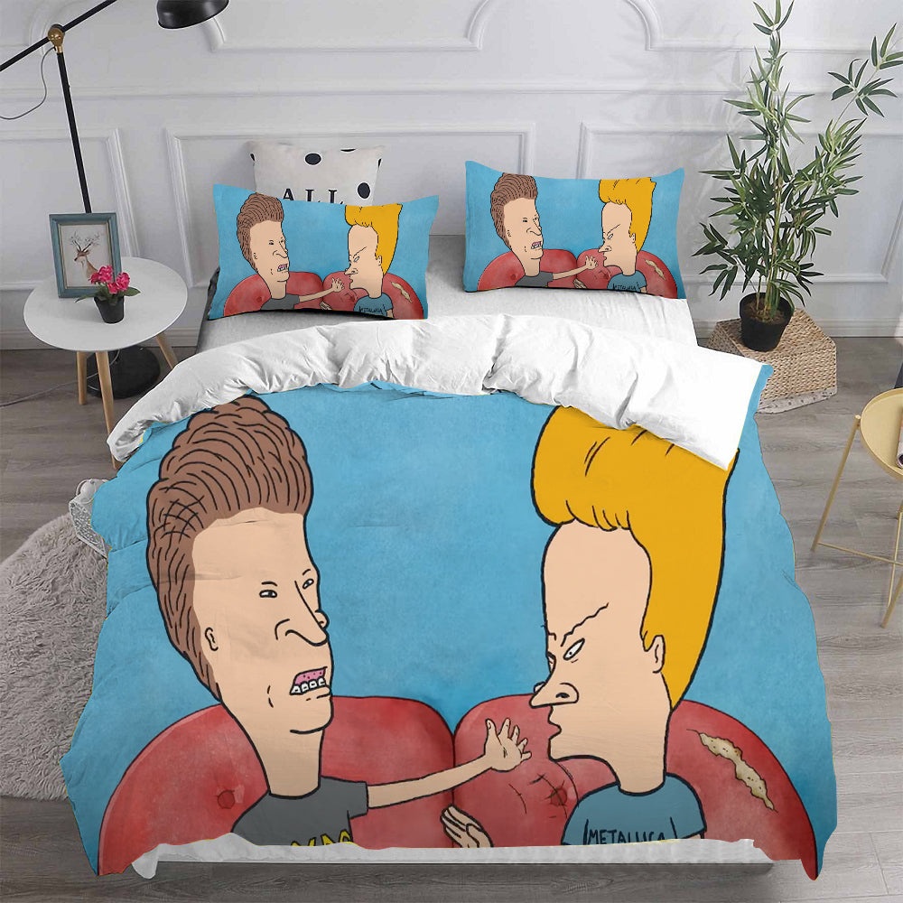 Beavis and Butt-Head Bedding Sets Gift For Wife, Husband, Besties