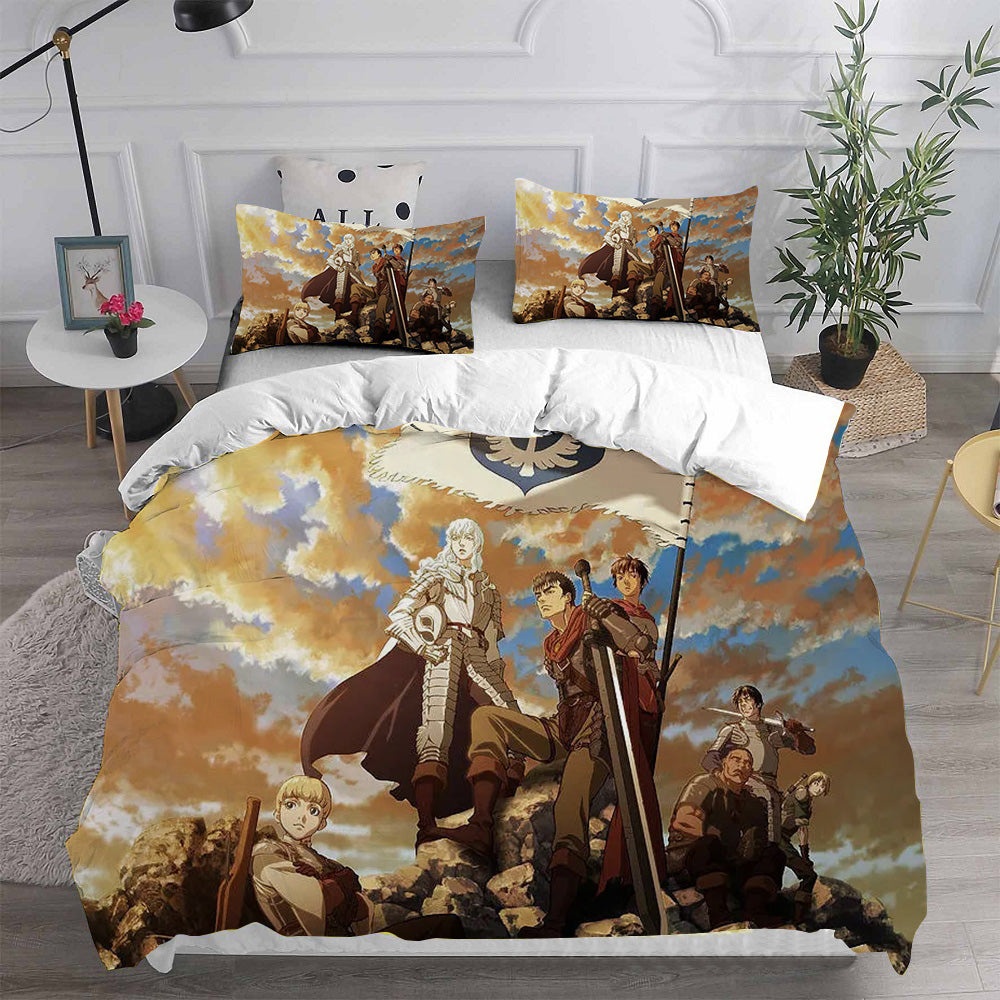 Berserk: Golden Age Arc I The Egg of the King Bedding Sets Duvet Cover, Flatsheet, Pillowcases For Every Bedroom