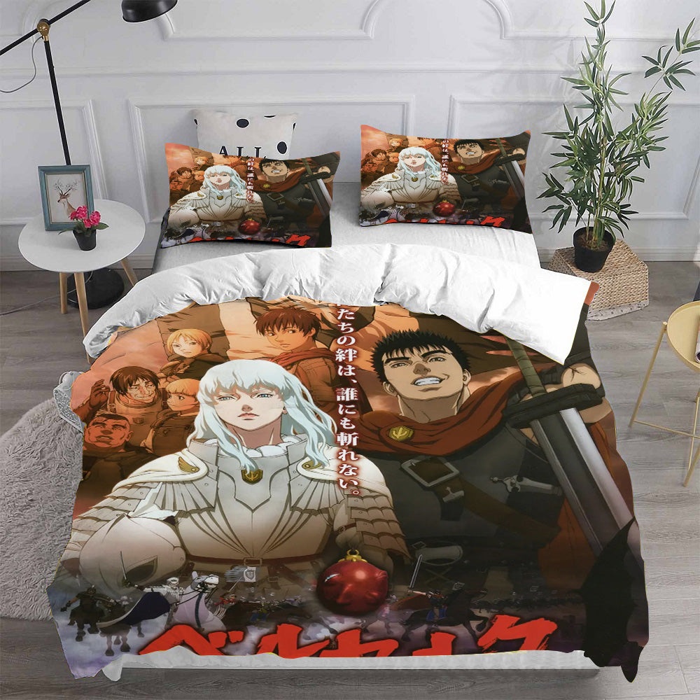 Berserk: Golden Age Arc I The Egg of the King Bedding Sets Gift For Christmas, Halloween, Black Friday