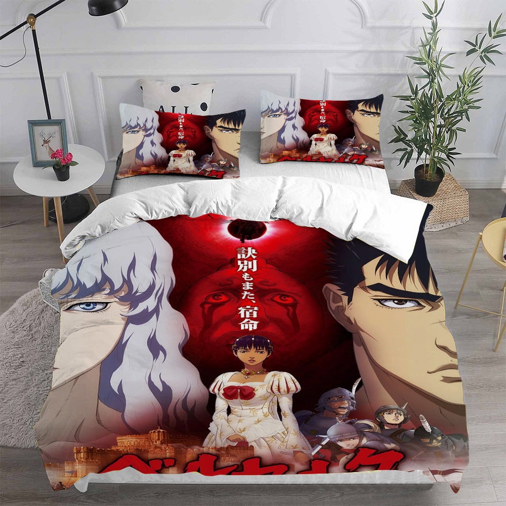 Berserk: Golden Age Arc I The Egg of the King Decorative Bedding Sets For Fan, Halloween, Christmas, Thanksgiving