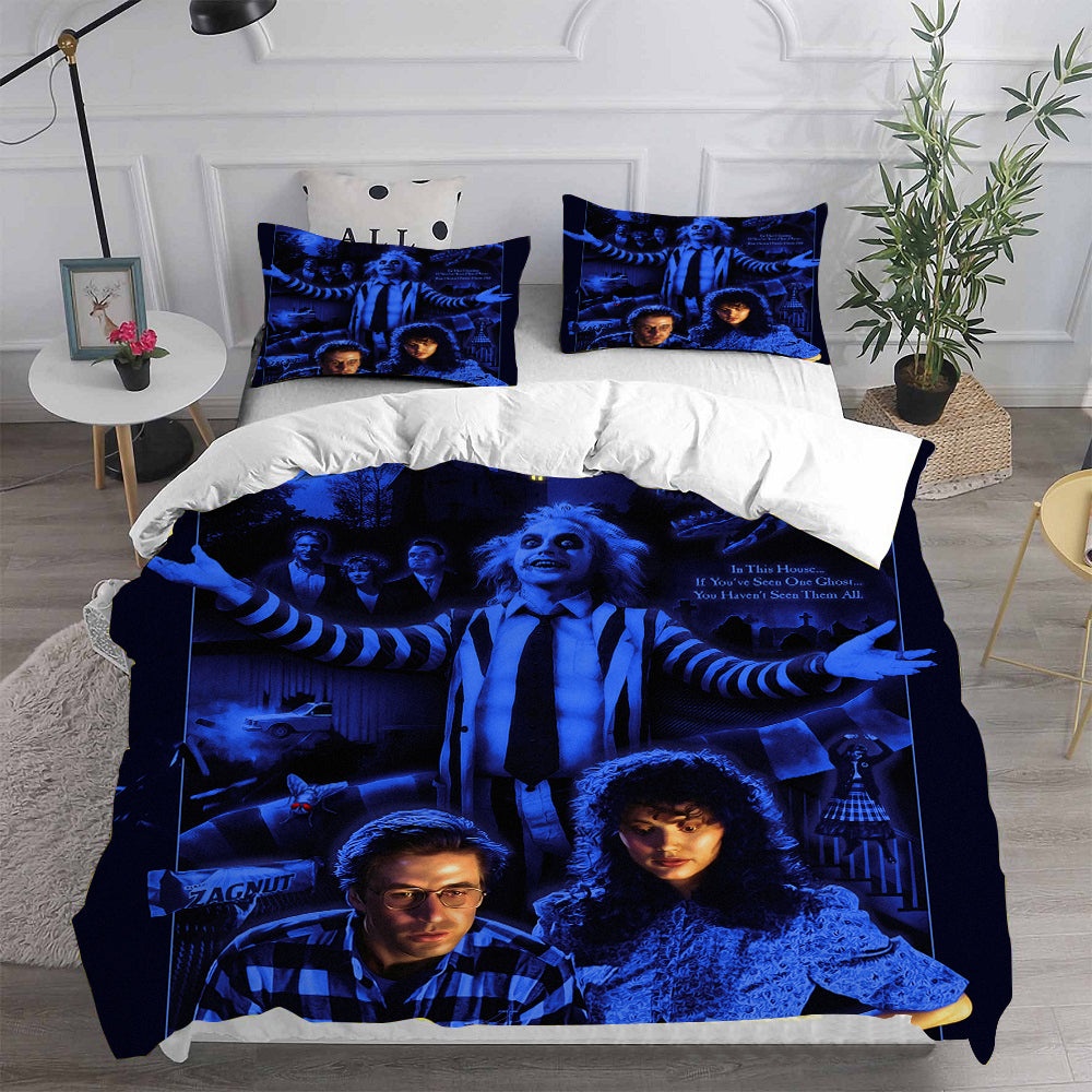 Beetlejuice Bedding Sets Gift For Halloween, Thanksgiving, Christmas