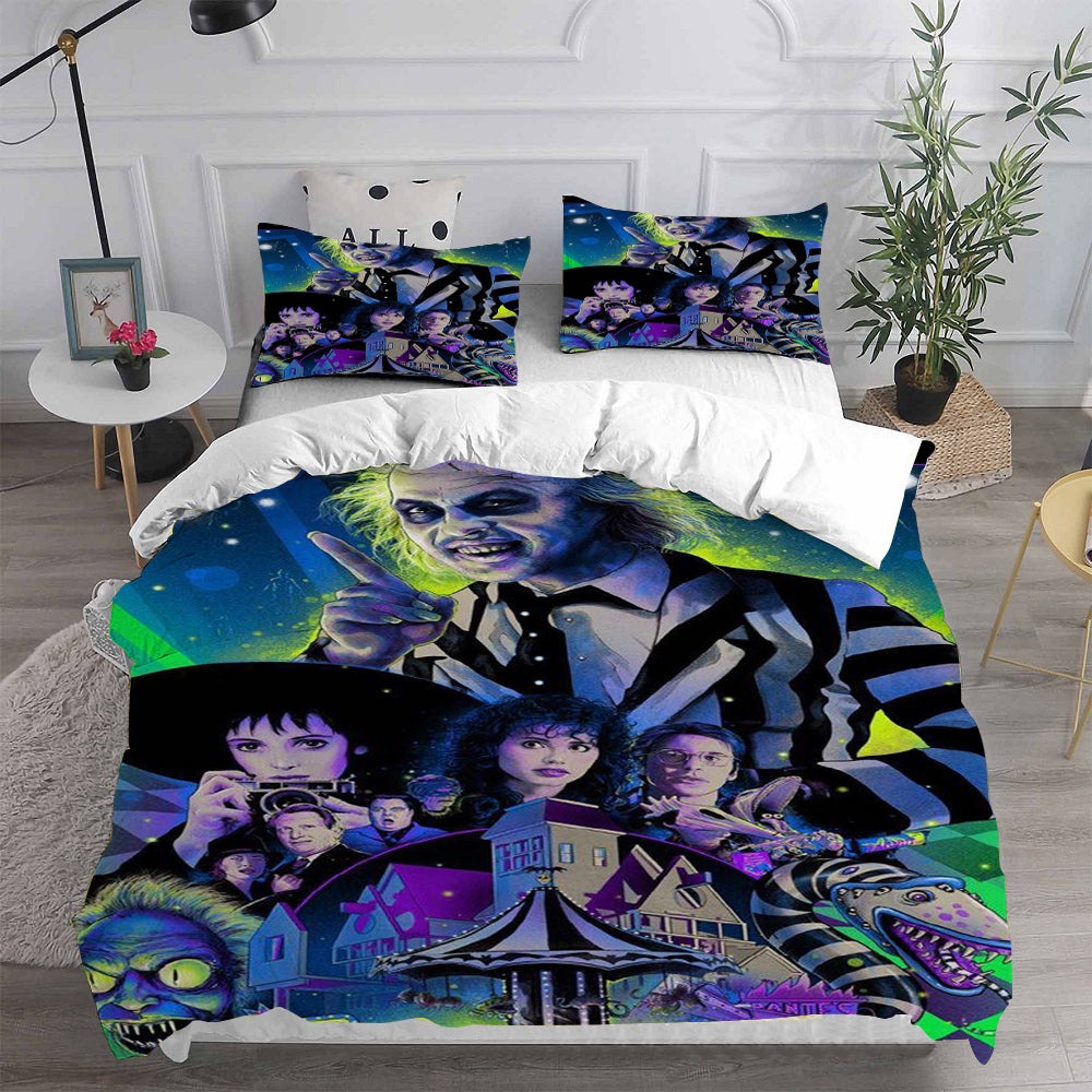 Beetlejuice Bedding Sets Gift For Christmas, Halloween, Black Friday