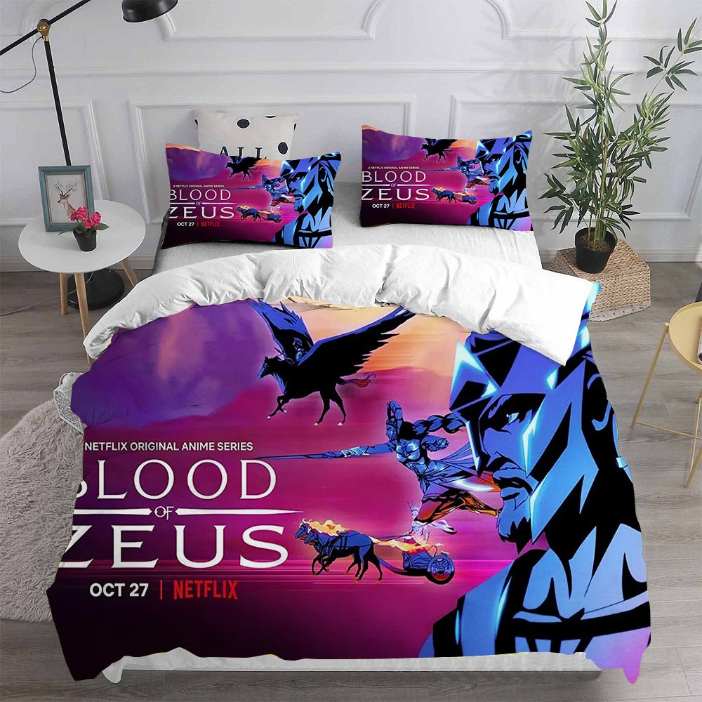 Blood of Zeus Bedding Sets Gift For Christmas, Halloween, Black Friday